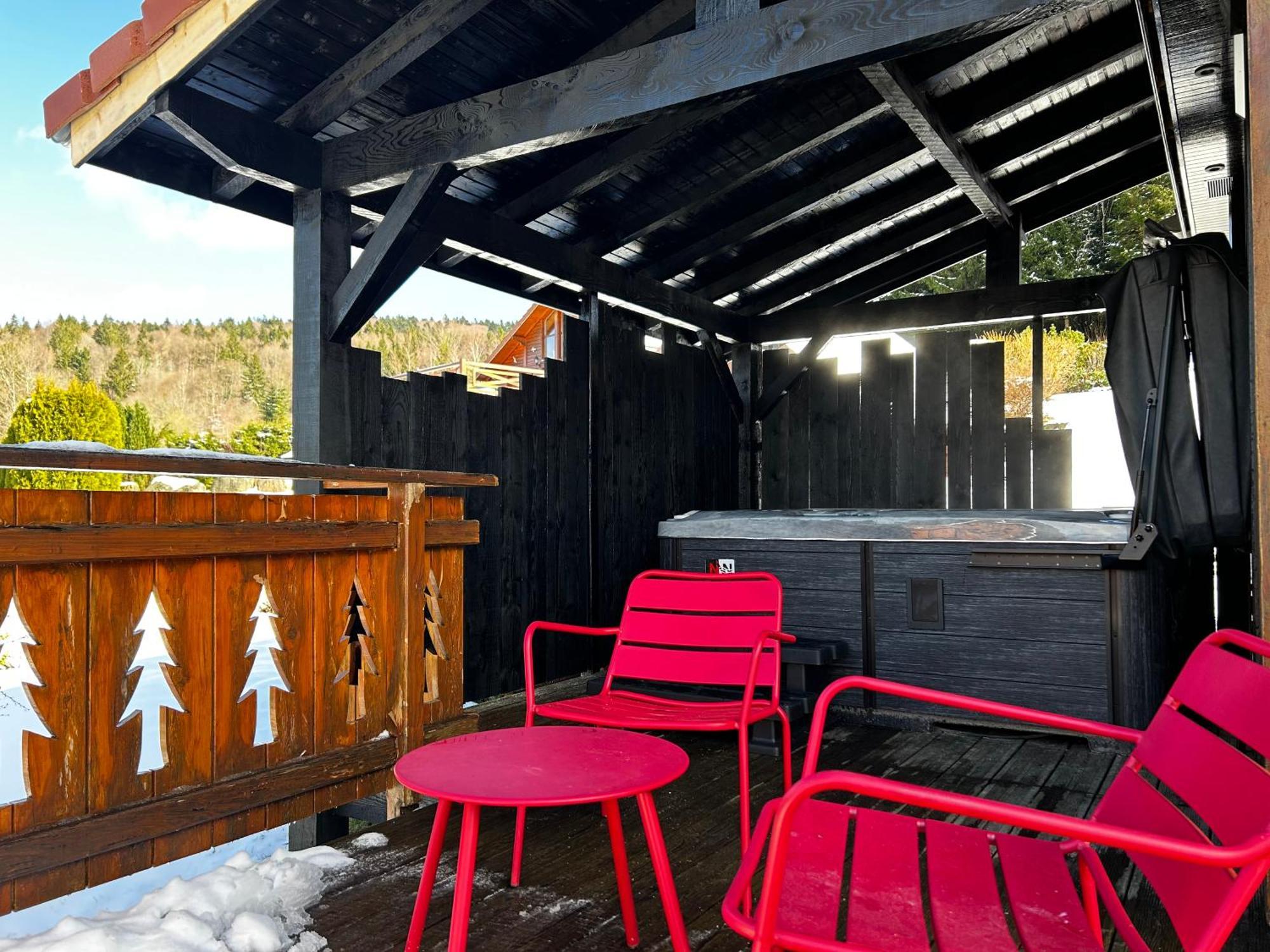 Chalet Avec Jacuzzi Prive, Vue Sur Les Vosges Belfahy ภายนอก รูปภาพ